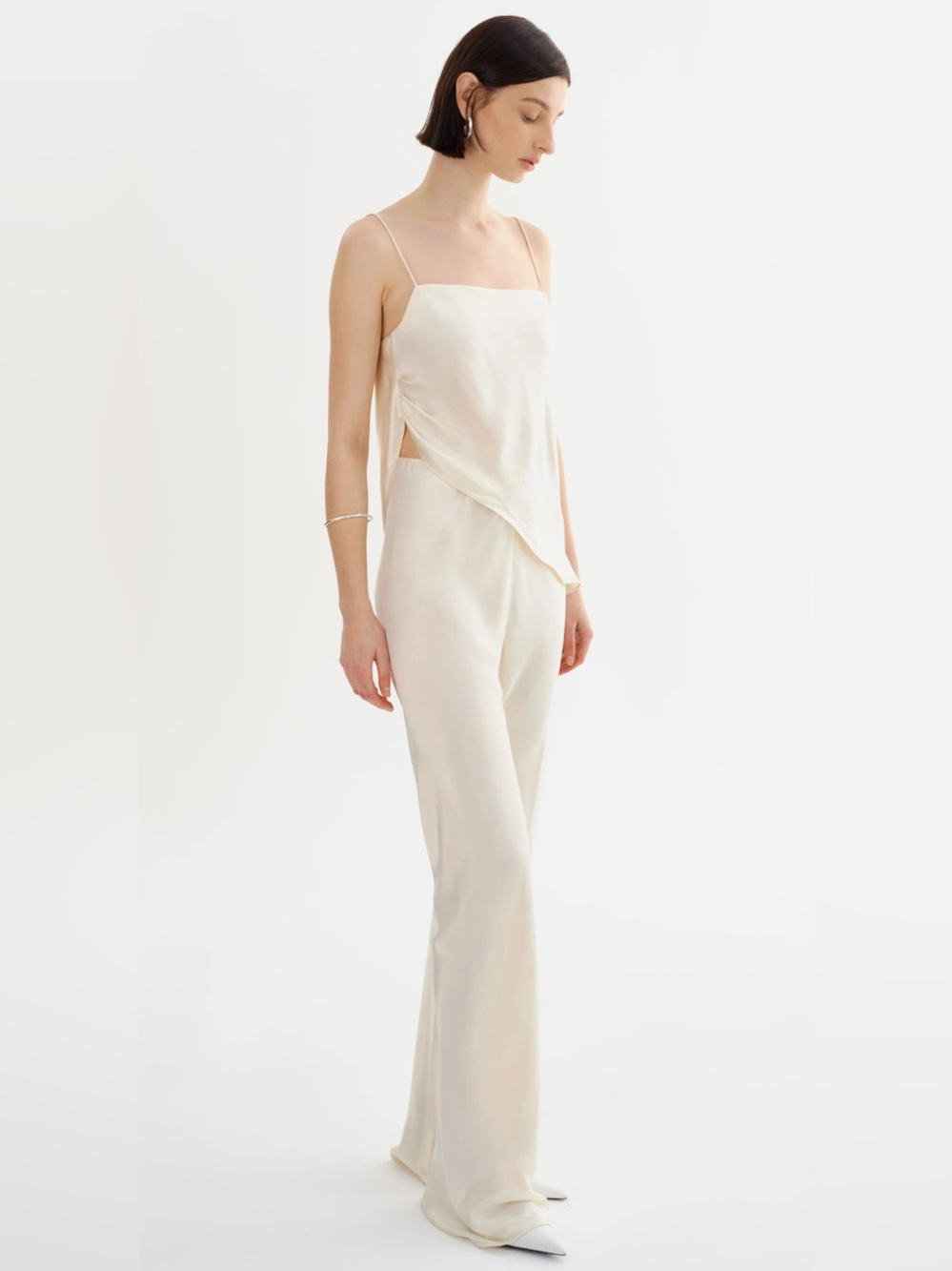 New! Lamarque Solange Draped Satin Cami 🤍 XXS NWT! - Picture 7 of 15